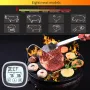 AGSIVO TS-BN53 Touch Screen Digital Meat Food Thermometer Instant Read Food Thermometer Timer Alarm for Cooking / Grilling / BBQ