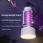 360° Electric Shock Mosquito Killer Lamp USB Charging Portable Household Electric Mosquito Killing Photocatalyst Outdoor Camping Dual Lighting Modes