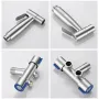 Handheld Bidet Sprayer Set Stainless 304 Steel Spray Gun Shower Handheld Toilet Bidet Faucet Sprayer Shower Nozzle Self-cleaning