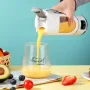 450ml Fruit Juicer 8 Blades 3 Gears USB Rechargeable Portable Blender Ice Blender for Shakes and Smoothies Powerful Motor Digital Display Juice Cup