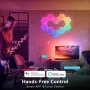 LIXINCORDA Smart RGBIC Hexagonal LED Light Panels Music Sync APP/Remote/Voice Control With Alexa Google