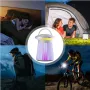 Electric Mosquito Killer Lamp Gnats Zapper Indoor Rechargeable Cordless LED Camping Lights Portable Multifunctional for Travel Picnic Hiking