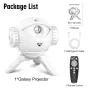 LED Astronaut Galaxy Projector Lamp 360° Rotating Starry Sky Light with 7 Nebula Effects Remote Control