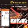 -4°F to 212°F Bluetooth Wireless Meat Steak Food Electronic Thermometer Grill Probe Smart Meat Food Kitchen Wireless Grill Thermometer