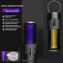 Solar Powered & USB Rechargeable Mosquito Lamp With Adjustable 2/4/6H Timer Folding Hanging Ring Warm Light & Mosquito-Killing 2 Modes Outdoor Indoor Use