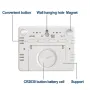 Electronic Multifunctional Magnetic Temperature Clock Wall Clock Digital Alarm Clock Large LCD Display Date Time Temperature and Humidity Display
