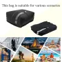 16L Vacuum Compression Storage Bag Flat Bottom with Window Travel Backpack 20-24Inch Suitcase Organizer Space-Saving Foldable Luggage Packing Clothing Storage