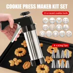 Cookie Gun Extrusion Cookie Machine Cream Decorating Gun Decorating Mouth Dissolving Bean Baking Tool Household Set Mold