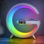 LED Night Light RGB Atmosphere Desk Lamp Smart Multifunctional Wireless Charger Alarm Clock Bluetooth Speaker APP Control Pickup