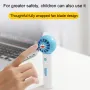 1200Mah Taşınabilir El Şarjlı Ultra Sessiz Ofis Masası Mini Karikatür USB El Tipi Küçük Fan