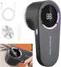 Intelligent Digital Display Fabric Shaver Hair Ball Trimmer Portable Lint Remover with 6 Blade Cutter Head Type C Fast Charging