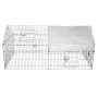 PawGiant Chicken Coop Run Cage Upgrade 86.6\×40\×38\ Metal Chicken Fence Pen Pet Playpen Enclosures with Protection Cover&Ground Nail,Cage Indoor Outdoor Yard for Small Animals Cat Hen Duck Rabbit