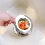 2PCS Stainless Steel Sink Drain Strainer Basket Large Wide Rim 4.5\ Diameter For Kitchen Bathroom