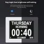 8 Inch Digital Clock 1024x768 IPS Screen Multiple Alarms Smart Brightness Adjustment Medication Reminder Multi-Language Support Home Wall Calendar Clock