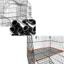 PawGiant Oversized 6 Tier Cat Cage 77\ Tall 1-5 Cats w/Hammock, Cat Bed & 5 Ramp Ladders 5 Platforms 3 Front Door Tray Cat Litter Playpen Cat House Pet Pen