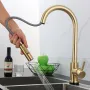 AGSIVO Smart Touch Kitchen Sink Faucet with Pull Down Sprayer Motion Sensor Cold and Hot Mixed Tap SUS 304 Stainless Steel Brushed Nickle