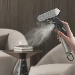 2 in 1 Mini Cleaning Mop with Self-Wringing Sponge Head for Wet and Dry Use Versatile Household Cleaning Tool Easy to Use and Clean with Ergonomic Design