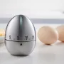 60 Minute Mechanical Egg Shaped Timer Kitchen Timer Electronic Steel Egg Timing Tools Loud Manual Reminder Alarm Clock Home Shower