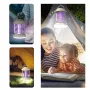 USB Rechargeable Mini LED Mosquito Killer Lamp UV Phototronic Trap & Electric Shock Zapper Portable 1200 mAh Battery Indoor/Outdoor