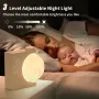 Colorful Atmosphere Moon Light Sunrise Alarm Clock Wake-Up Light Breathing Light Three-Speed Dimming Clock Dual Alarm Clock Timing Sound Machine for Heavy Sleepers Nightlight Sleep Aid Snooze 10 Nature Sounds 8 Colors Ideal for Gift