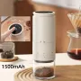 1500mAh Electric Coffee Grinder Conical Coffee with LED Touch Screen Burr Grinder Externally Adjustable Bean Grinding Machine Kaffe Bohnen Grinder