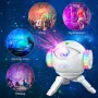 LED Astronaut Galaxy Projector Lamp 360° Rotating Starry Sky Light with 7 Nebula Effects Remote Control