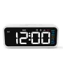 Daylight Saving Time LED Digital Alarm Clock with Voice Control Smart High-Definition Mirror Snooze Electronic Clock