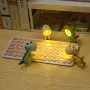 Mini Night Light LED Adjustable Desk Lamp Book Light Dinosaur Cute Pet Light Eye Protection Table Lamp Home Room Decoration