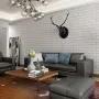5Pcs 3D Soft Tile Brick Wall Sticker Self-adhesive Waterproof Foam Panel 38*35cm