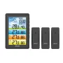 BALDR 3 Sensors Weather Station Wireless Indoor Outdoor Thermometer with Alarm Clock / Calendar / Weather Forecast