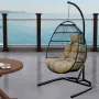 Sedia a dondolo pieghevole HUOJI HW002C con supporto