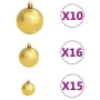 人工クリスマスツリー、300個のLED付きクリスマスパインツリー、金属製スタンドと1100本の枝が付いた組み立て簡単なクリスマスツリー、自宅、オフィス、パーティー、休日の屋内屋外装飾用