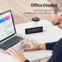 Ulanzi TC001 Smart Pixel Clock Youtube Followers Simultaneous Pixelated Message Display Smart Desktop Clock