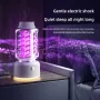 360° Electric Shock Mosquito Killer Lamp USB Charging Portable Household Electric Mosquito Killing Photocatalyst Outdoor Camping Dual Lighting Modes