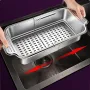 Kitchen Sink Drain Basket Retractable 304 Stainless Steel Drain Rack Vegetable Fruit Basin Bowl Chopsticks Dish Storage Rack
