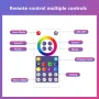 LIXINCORDA Smart RGBIC LED Triangle Light Panels Music Sync APP/Remote/Voice Control With Alexa & Google Wall Art & Room Decor
