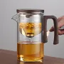 520ML/720ML Household Tea Brewing Tea Leaves Separation Full Glass Heat-Resistant Filter Tea Making Artifact Magnetic Suction Tea Brewing Cup