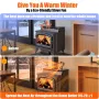 6-Blade Heat Powered Fireplace Fan Powered Fan With Temperature Display Strip Fireplace Fan Wood Fan Silent Operation Circulation