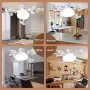 Elfeland Creative Drone-Style E27 LED Fan Light 2-in-1 Lighting & 3 Speed Fan with Remote Control Dimmable Timer for Living Room Bedroom