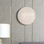 LED Wall Clock Silent Temperature Date Digital Display for Living Room Bedroom