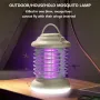 USB Rechargeable Mini LED Mosquito Killer Lamp UV Phototronic Trap & Electric Shock Zapper Portable 1200 mAh Battery Indoor/Outdoor