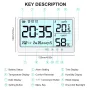 LCD Digital Temperature Humidity Meter -10~50℃ Measurement Electronic Thermometer Hygrometer LCD Display Alarm Clock