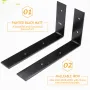 4PCS Wall Mounted Floating Shelves Holder DIY Storage Shelving Display Bracket