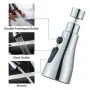 Kitchen Faucet Spray Head 3 Function Spray Head 360° Swivel Faucet Spray Head Kitchen Faucet Water Saving Sink Aerator Replacement Spray Head