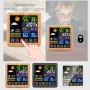AGSIVO Wireless Touch Screen Digital Weather Station Alarm Clock Indoor Outdoor Thermometer Humidity Display With Atomic Clock / Forecast Station / Calendar / 12/24H / Snooze / USB Charger