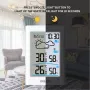BALDR LCD Digital Smart Wireless Weather Station In/Outdoor Thermometer Hygrometer Remote Sensor Alarm Time Clock Weather Forecast