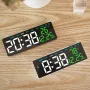 Multifunctional Clock Electronic Clock Simple LED Digital Clock USB Output Bedside Alarm Clock with 3 Level Adjustable Brightness