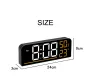 LED Digital Wall Clock Remote Control Electronic Mute Clock with Temperature Humidity Display Timing Function 12/24H LED Clock Watch Desk Clock