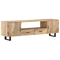 TV Cabinet 63\x11.8\x17.7\ Solid Mango Wood
