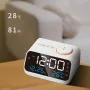 AGSIVO FM Radio Digital Alarm Clock with Dual Alarm / Snooze / Temperature Display / Date Display / Memory Function